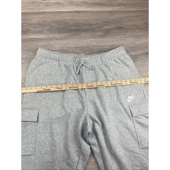 Nike Joggers Womens Plus Size 1X Oversized Mid Rise Fleece Cargo Gray DV5083 NWT - Picture 8 of 14